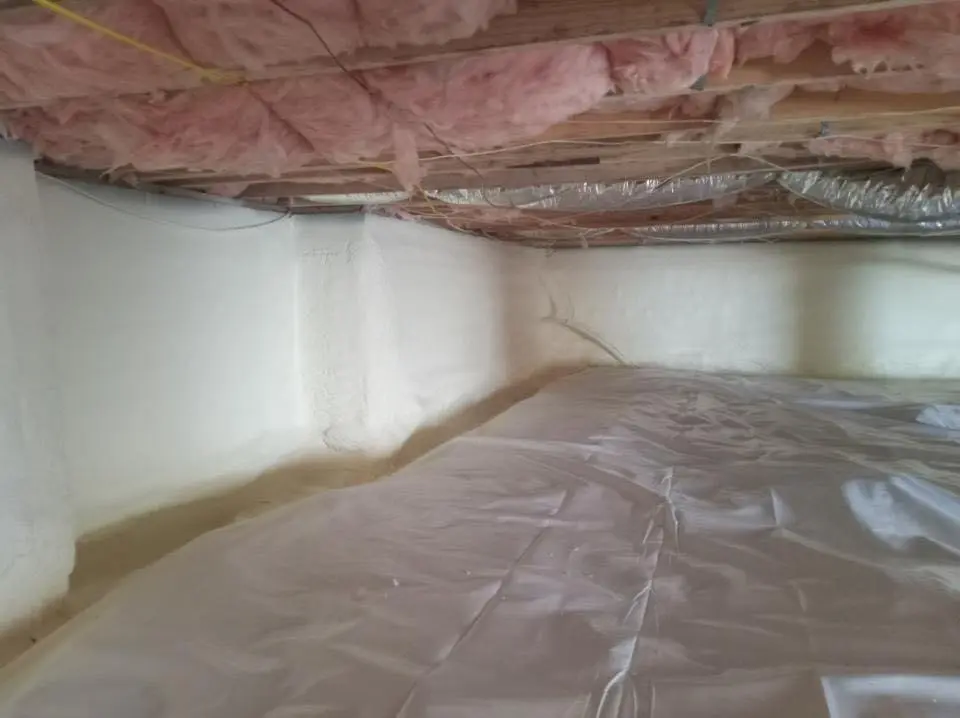 Crawl space encapsulation with closed-cell spray foam for Roof Maintenance in North Salt Lake